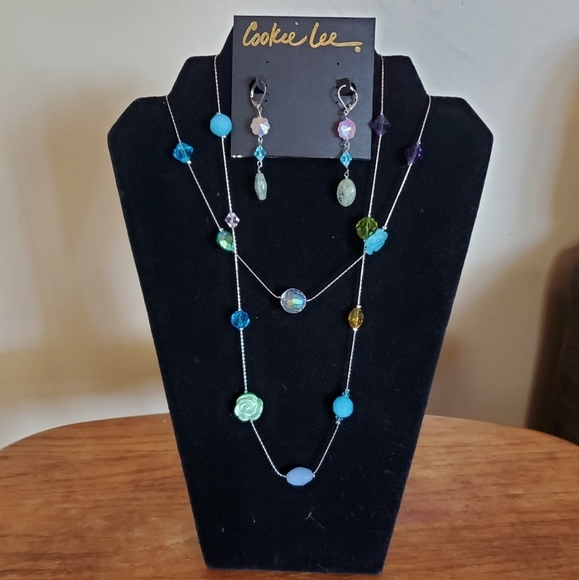 Cookie Lee Necklace and Earrings NWT - Picture 1 of 6
